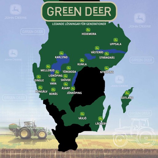 Green Deer anläggningskarta