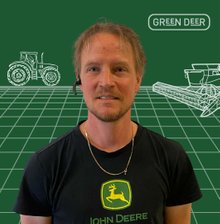 Fredrik Örtlund, reservdelsansvarig Green Deer